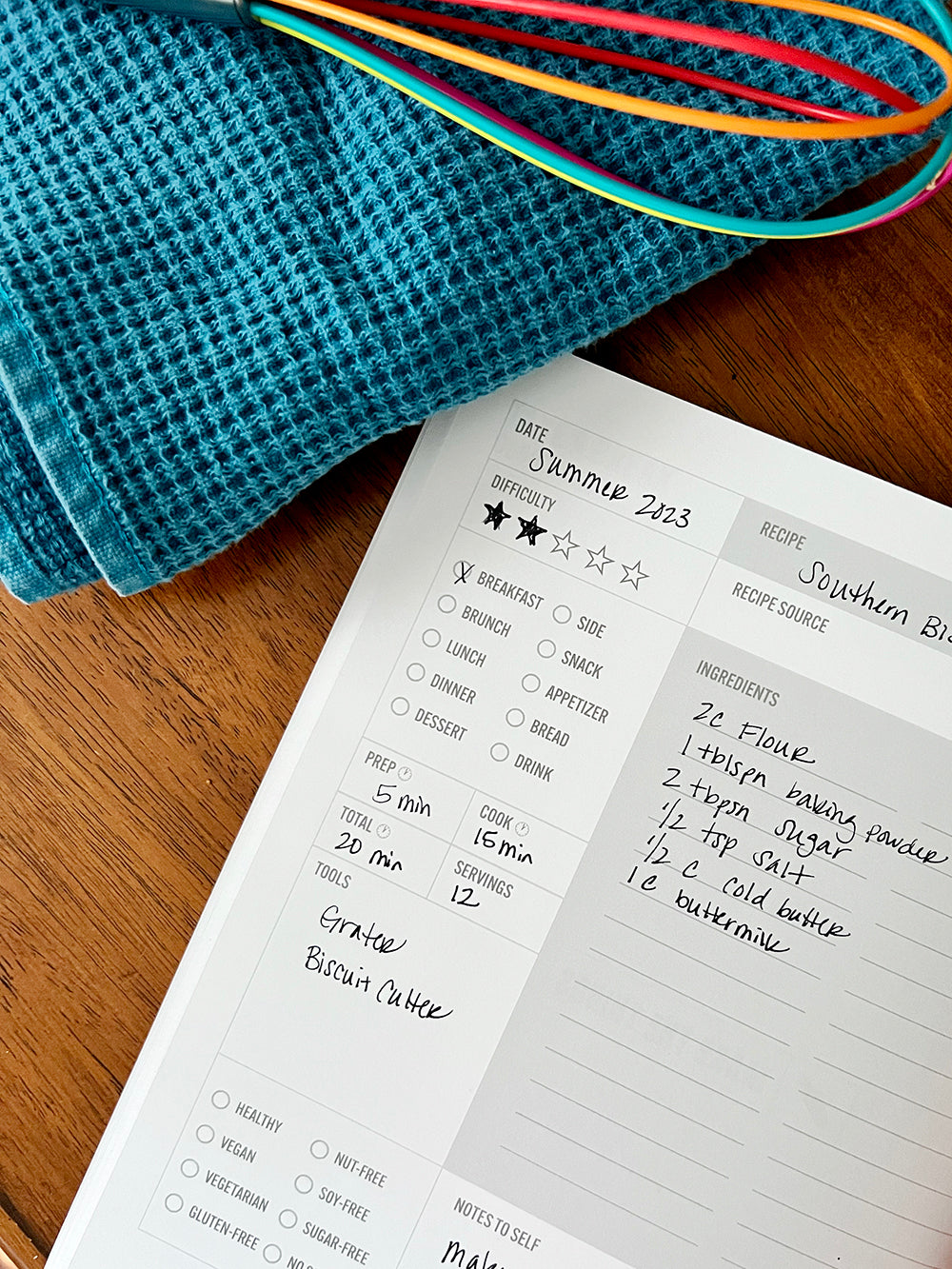 How a Recipe Planner and Journal Can Elevate Your Cooking Game