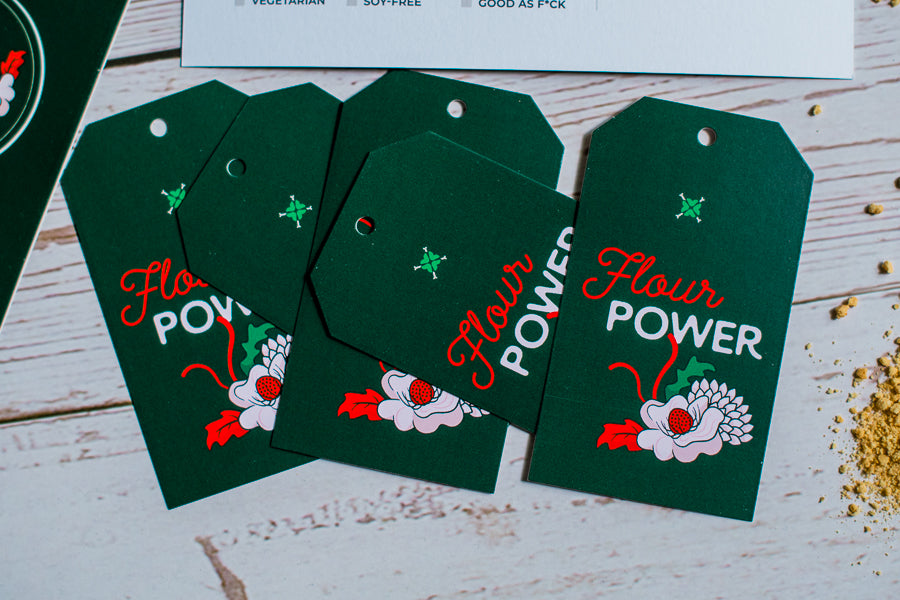 Flour Power Baked Goods Gift Tags & Cards