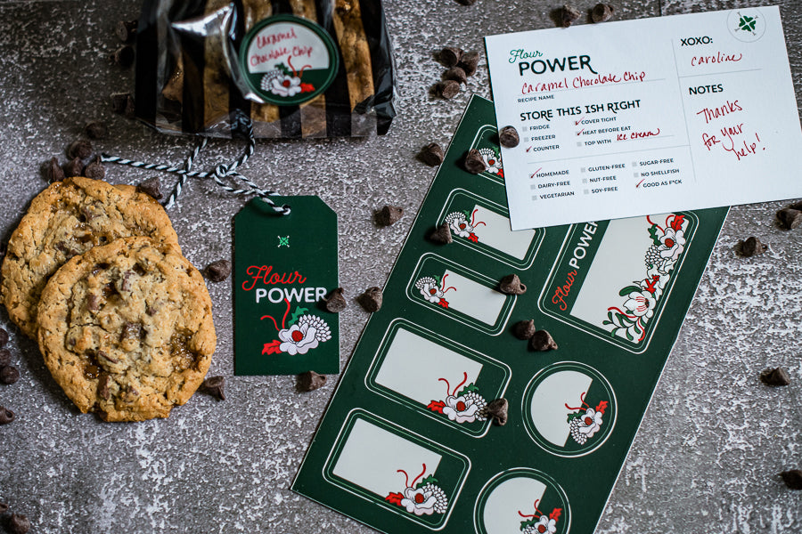 Flour Power Baked Goods Gift Tags & Cards