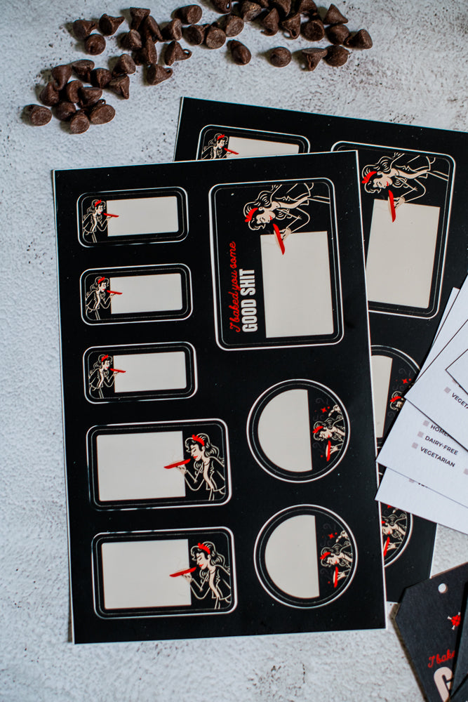 I Baked You Good Shit Baked Goods Gift Tags & Cards