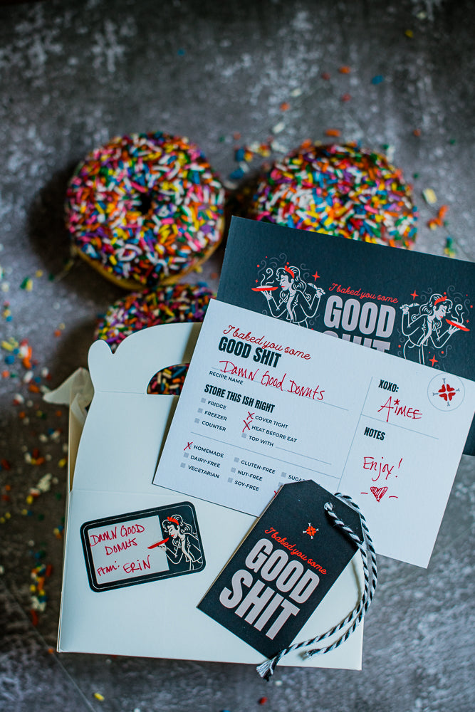 I Baked You Good Shit Baked Goods Gift Tags & Cards